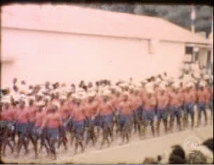 Défilé officiel en République Centrafricaine, années 60