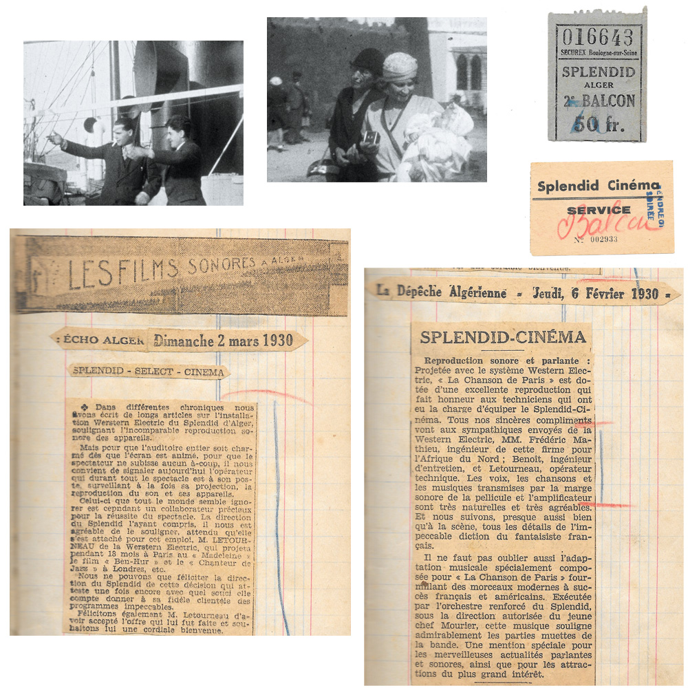 article de presse Alger - splendid cinéma, 1930