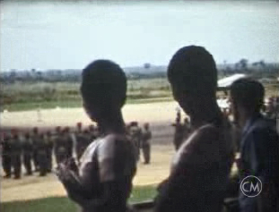 Cérémonie officielle à Bangui, 1961