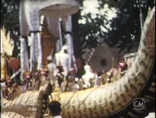 Cérémonie d'incinération du roi Suramarit au Cambodge, 1960