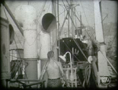 Fernand Charpin en bateau, 1940
