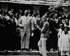 Hubert Maga, premier président du Dahomey, 1961